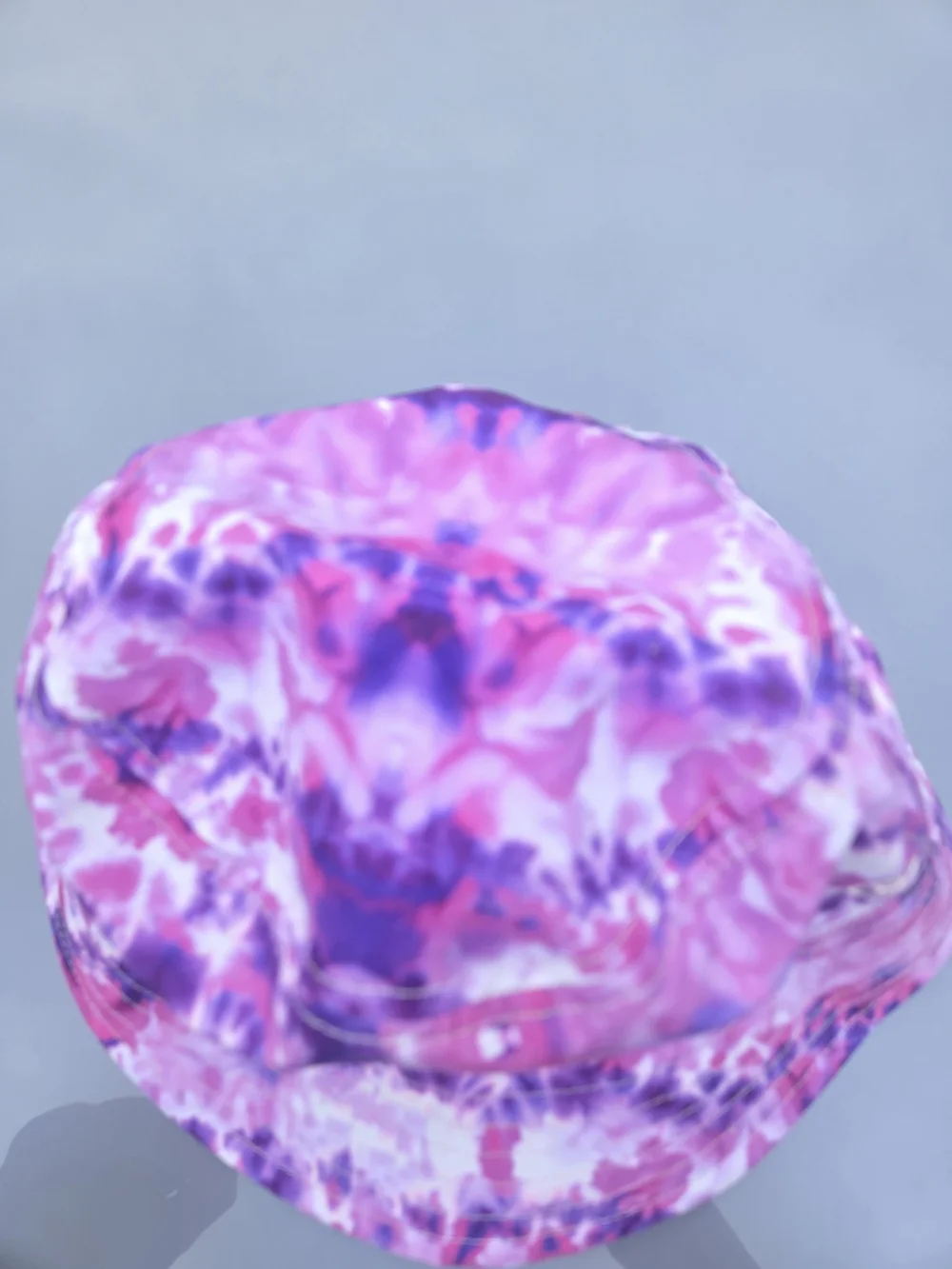 Kids Tie-Dye Bucket Hat in Pink & Purple